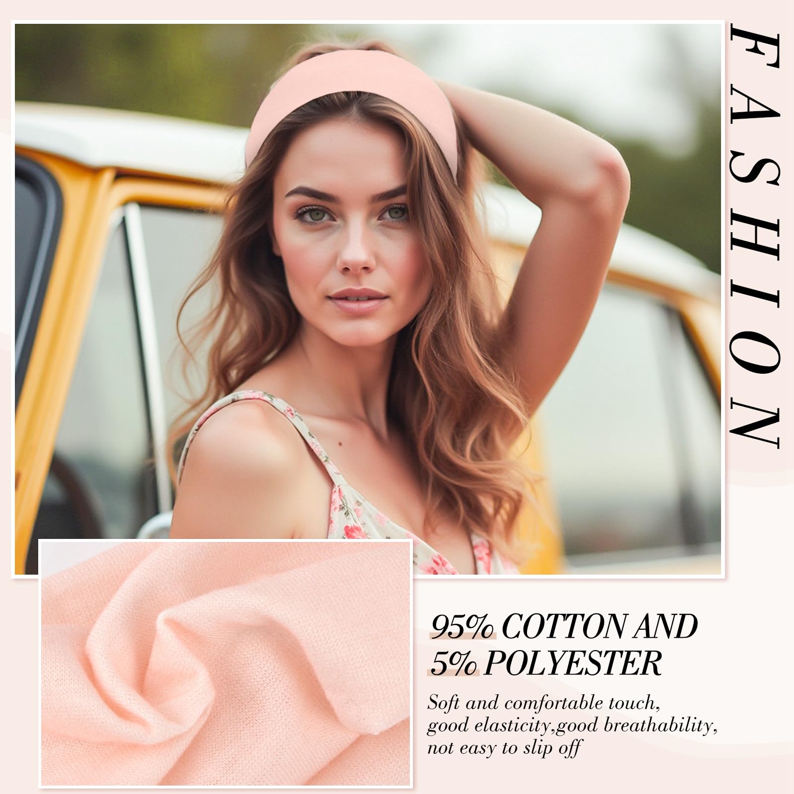 Cinta obeoby floral, combinación colorida para atuendos.