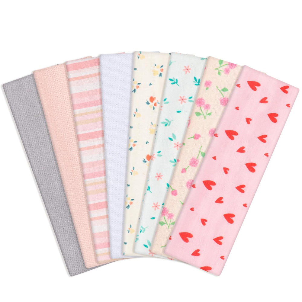 Cinta obeoby con rayas rosa, ideal para deporte y peinado diario.
