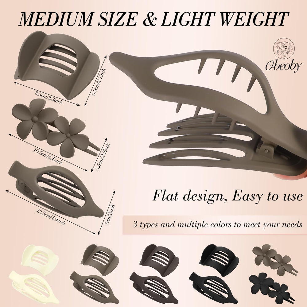 Obeoby clip frances plano cafe combina con conjuntos elegantes.