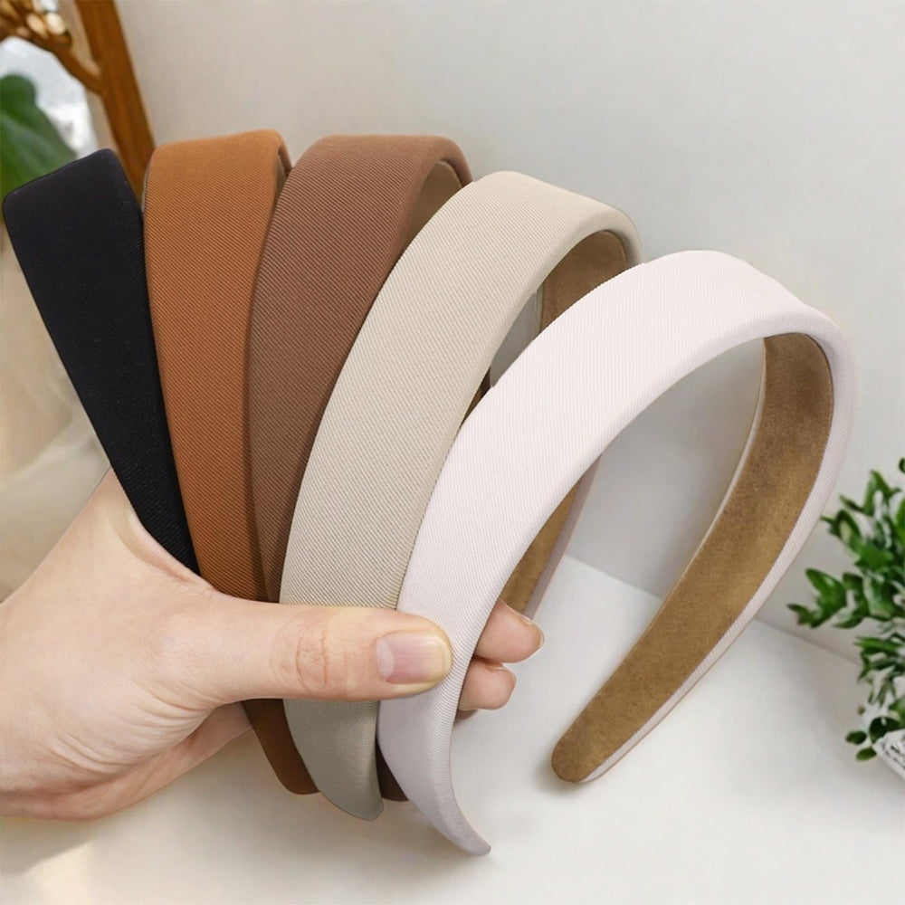 obeoby diadema ancha para mujer estilo setenta, suave y antideslizante