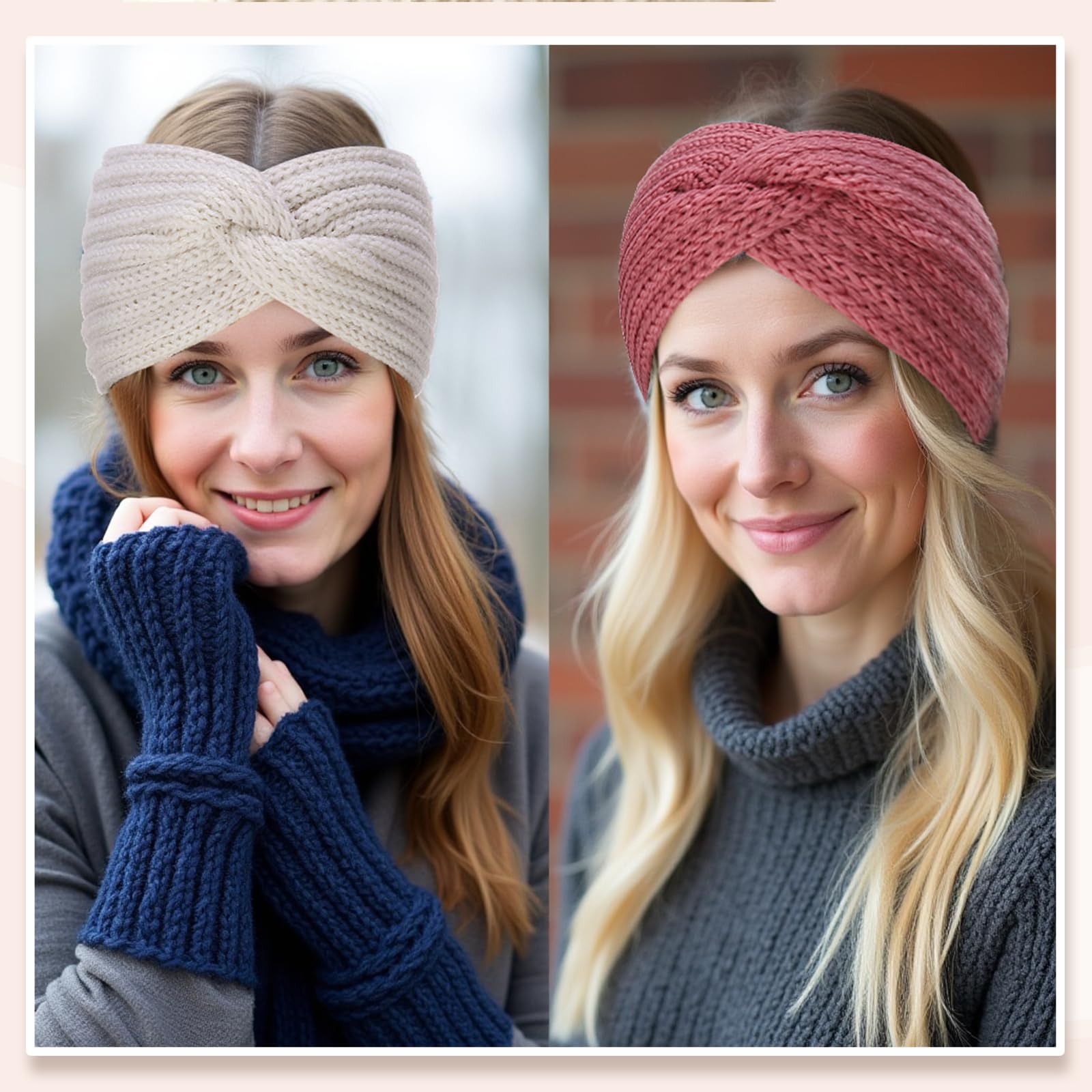 obeoby diadema-ancha-punto-burdeos: toque sofisticado que mantiene orejas cálidas durante eventos