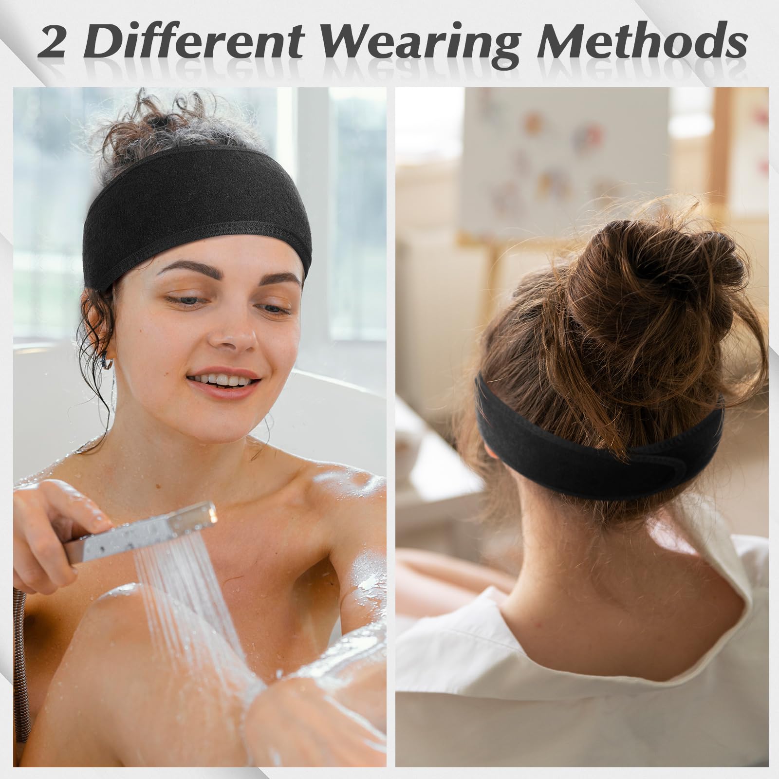 Diadema obeoby lavado de rostro morado color vivo para diario