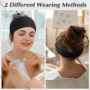 Diadema obeoby lavado de rostro morado color vivo para diario