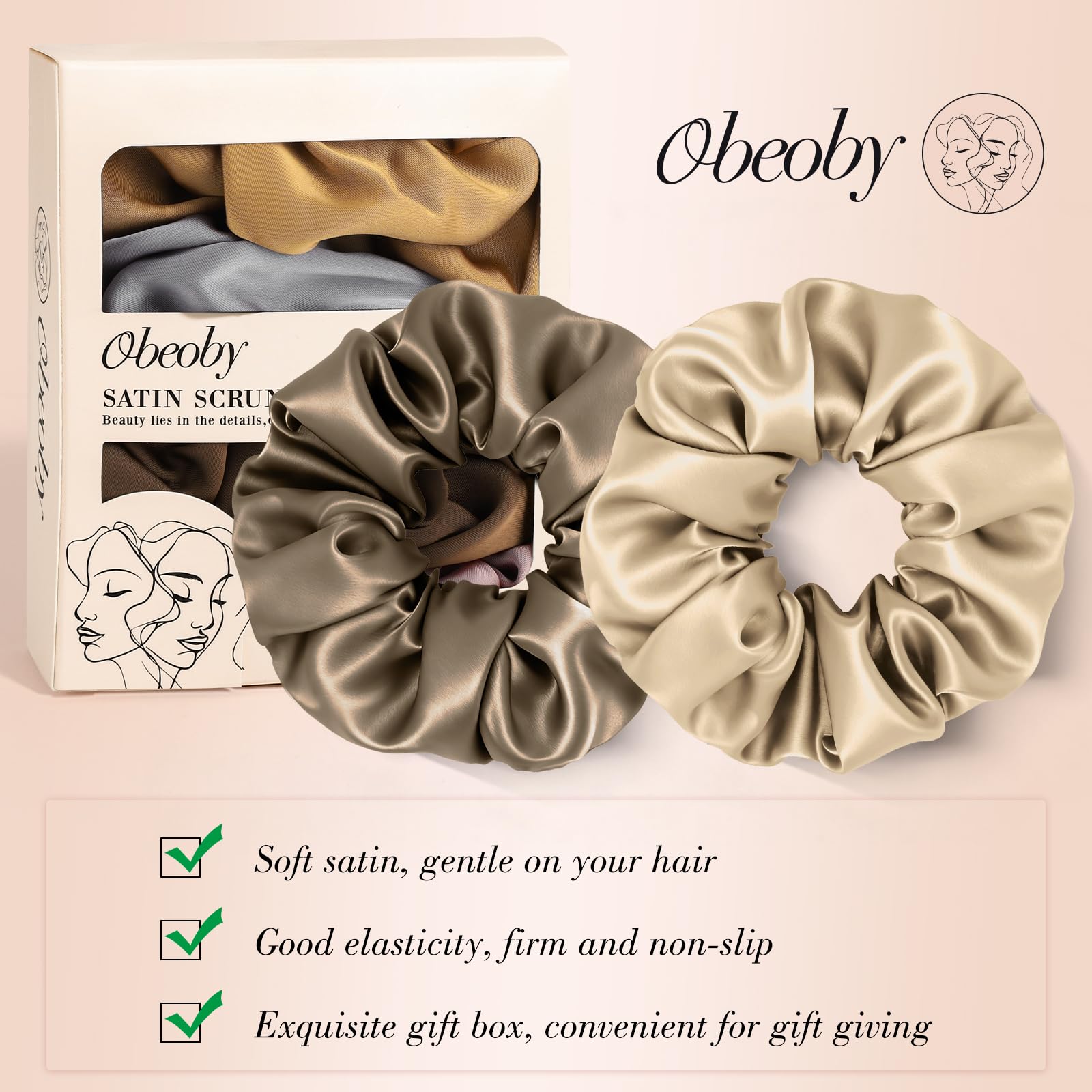 Textura suave de gomas satinadas obeoby para comodidad diaria.