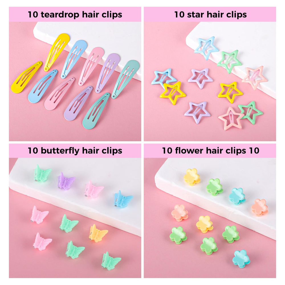 Pinzas mariposa obeoby, 10 piezas para fijar mechones con estilo.