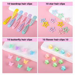 Pinzas mariposa obeoby, 10 piezas para fijar mechones con estilo.