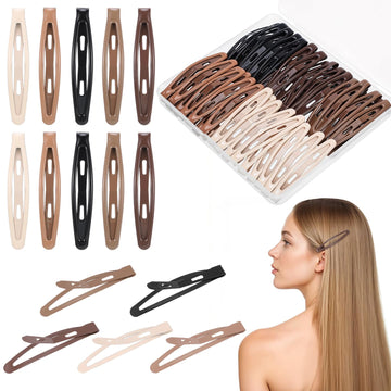 Pinzas de pelo obeoby metal 40 piezas, fijación confiable para diario
