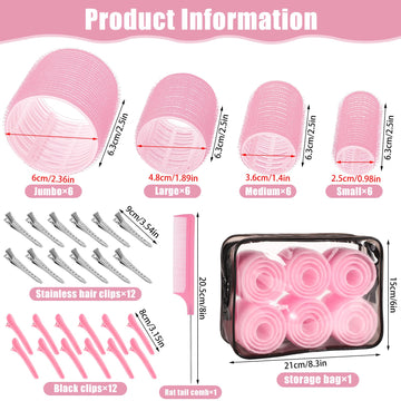 obeoby rulos 60 mm rosa para ondas amplias