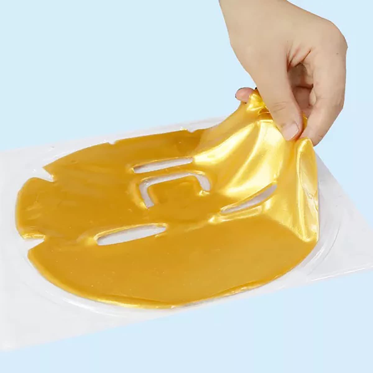 ObiPosay mascarilla colágeno textura sedosa que facilita la aplicación.