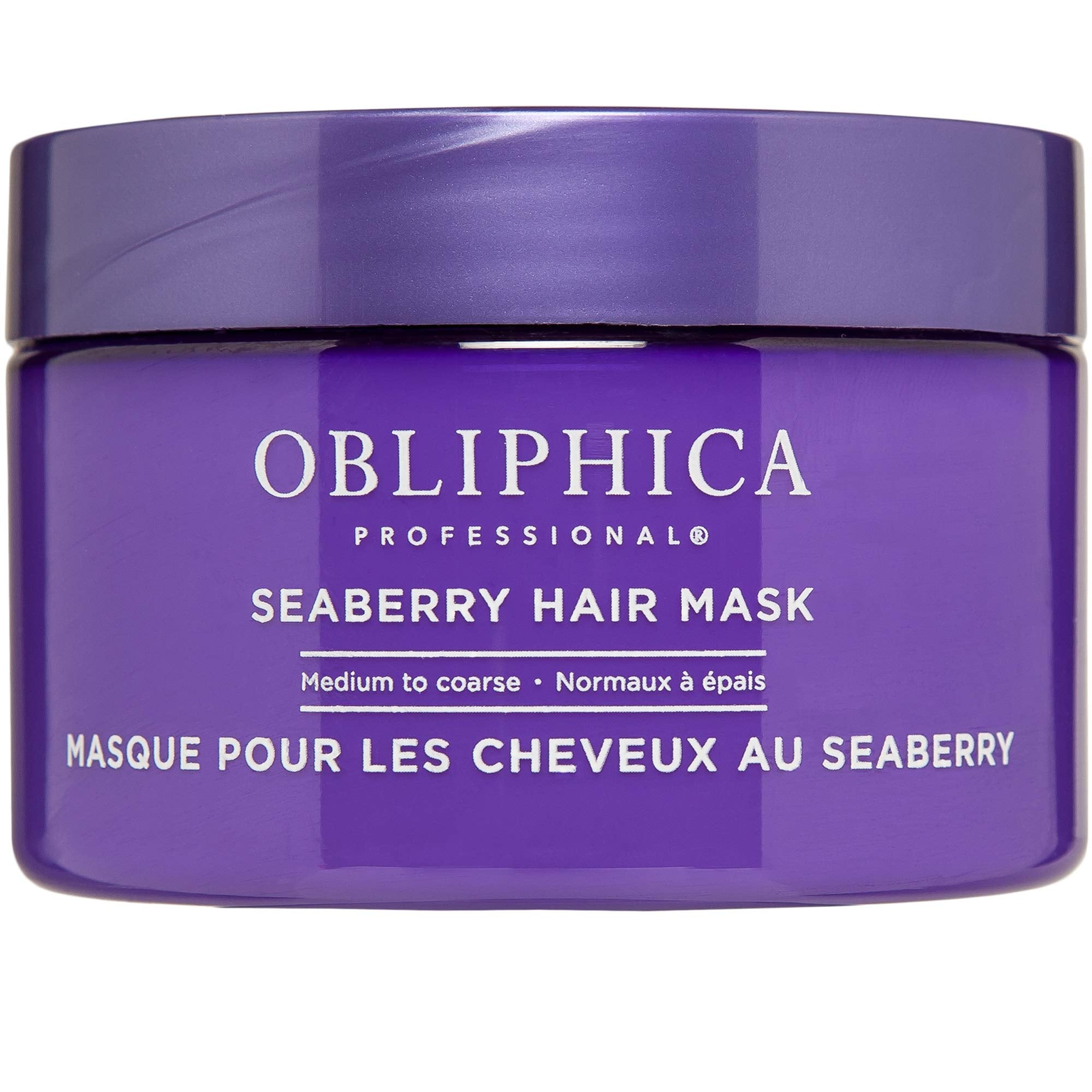 Obliphica Seaberry Masque, application facile pour cheveux nourris et hydratés.