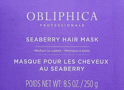 Obliphica Seaberry Masque, temps de pose rapide pour hydratation efficace.