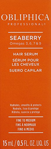 Serum Obliphica Seaberry, textura aceitosa ligera para nutrición sin pesarlo.