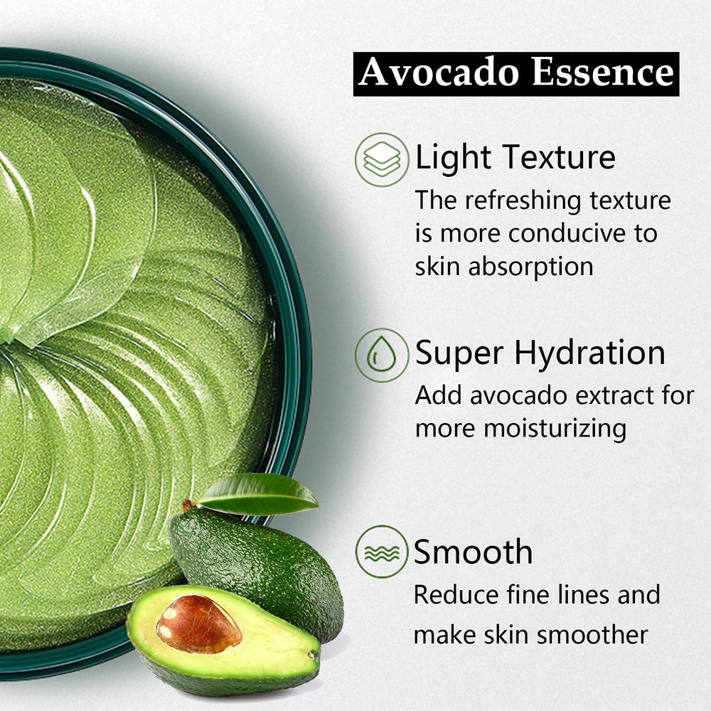 OBRADOYA Zozu mascarilla ojos aguacate hidratante para piel suave.
