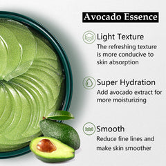 OBRADOYA Zozu mascarilla ojos aguacate hidratante para piel suave.