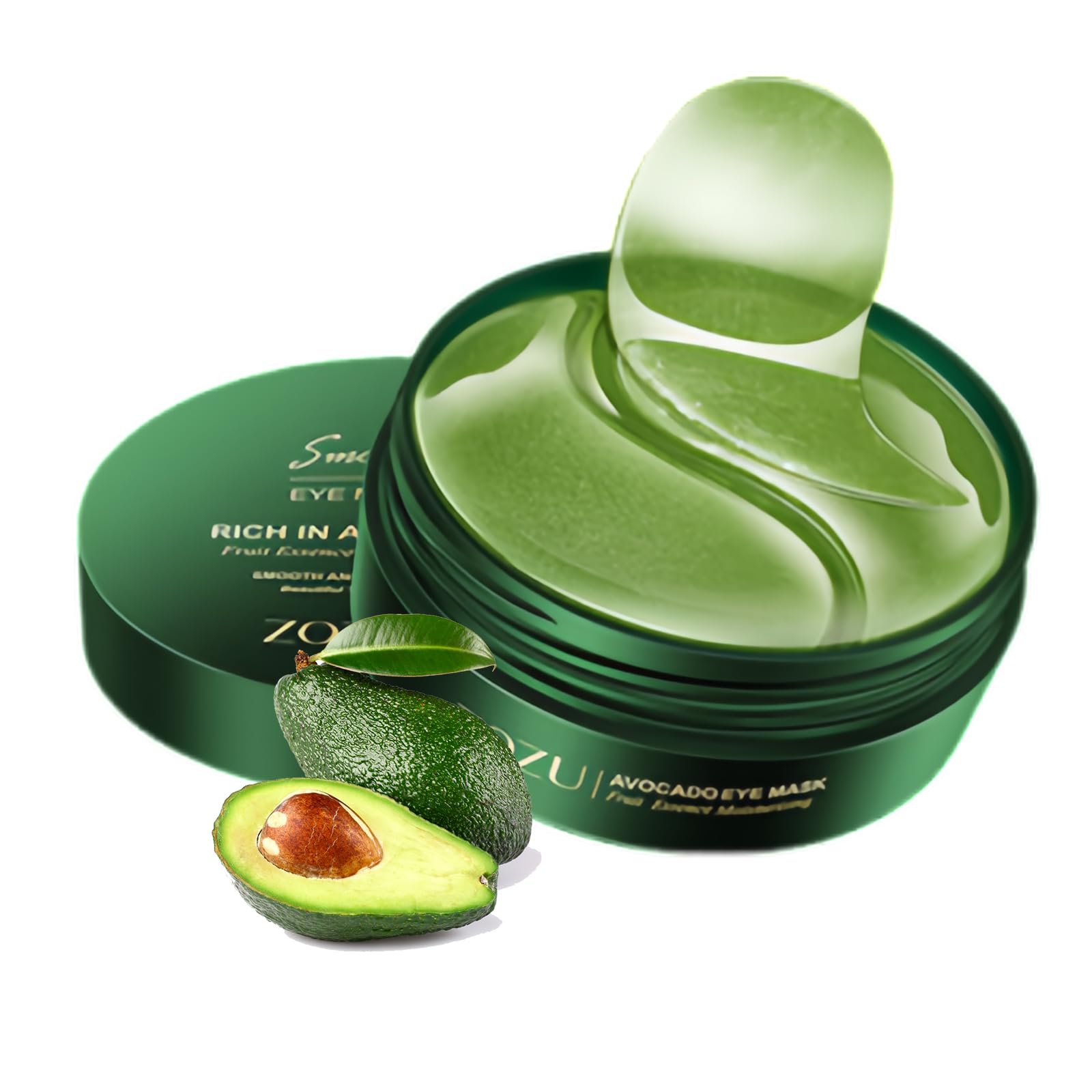 OBRADOYA Zozu parche ojos aguacate para hidratación y frescura.
