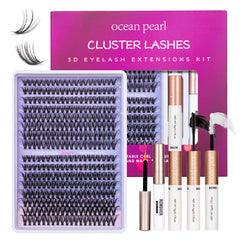 Pestanas individuales base delgada se integran con pestañas naturales para volumen suave.