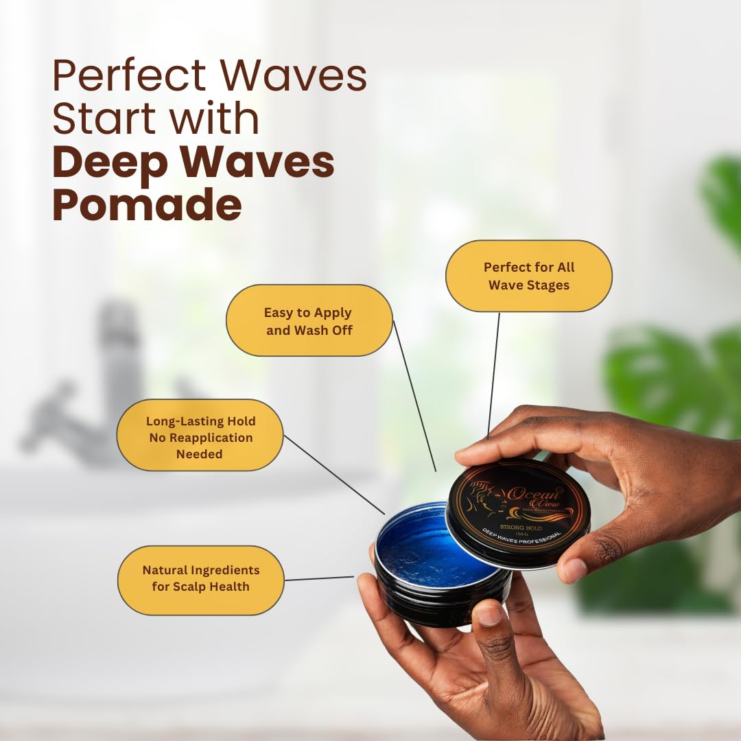 OCEAN VIEW DEEP WAVES POMADE, lavado fácil tras el uso