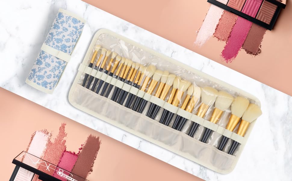 OCHEAL estuche ligero pinceles maquillaje perfecto para bolso o maleta.