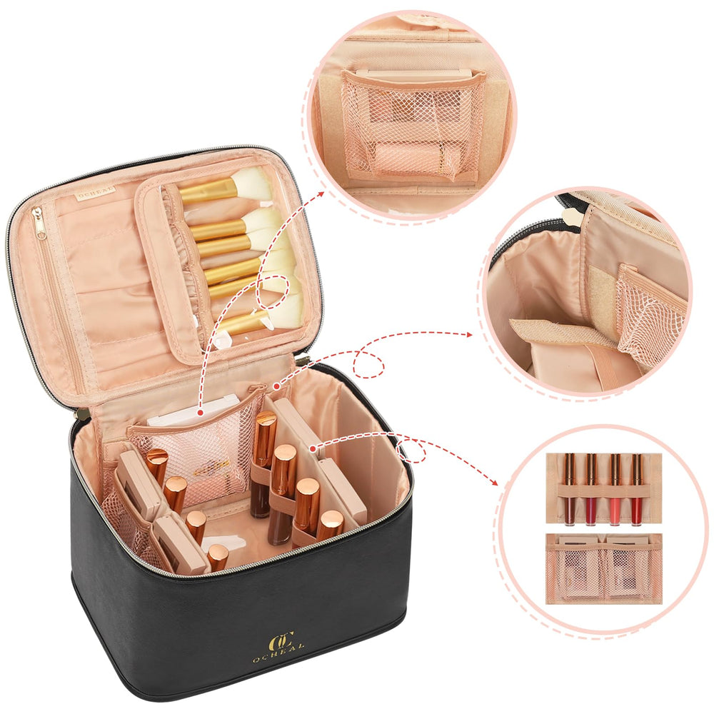 OCHEAL trousse cosmetiques voyage separateur-brosse – protege vos pinceaux et masques