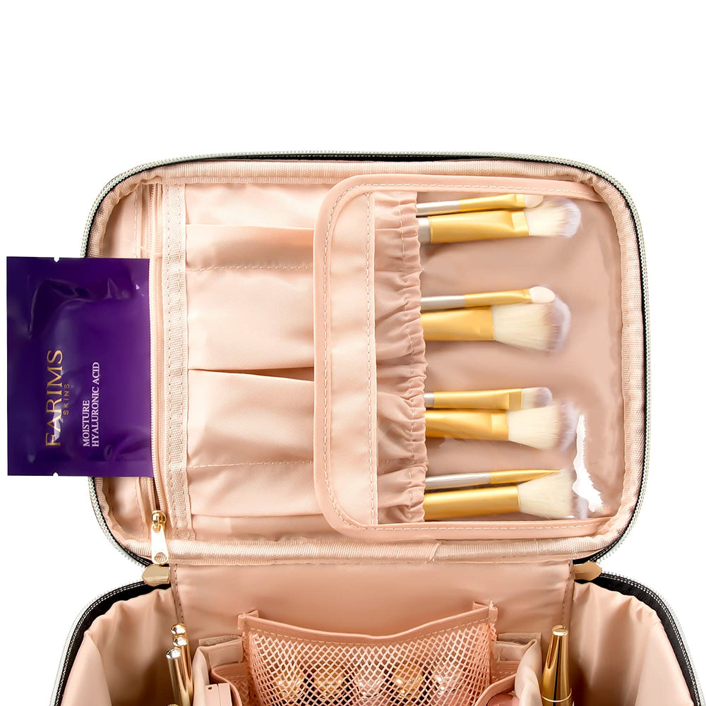 OCHEAL trousse-maquillage organisation – pochettes internes pour outils et levres