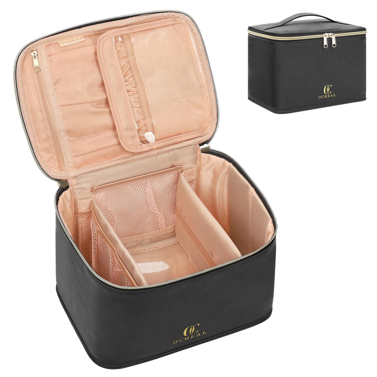 OCHEAL trousse-maquillage voyage grand capacite – rangement pratique pour tous vos produits