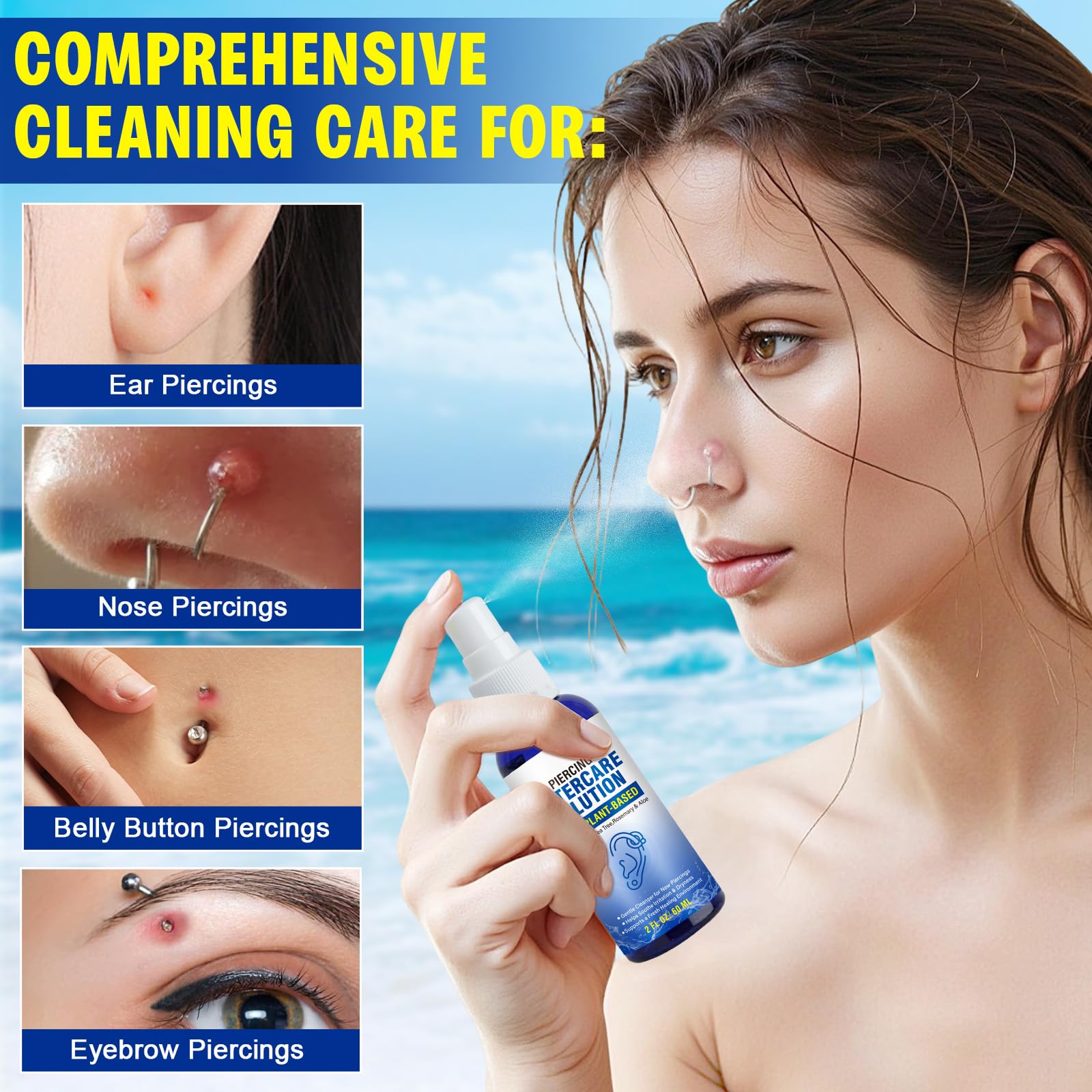 Ocnisdns pulverizador, aplicación suave para perforaciones.
