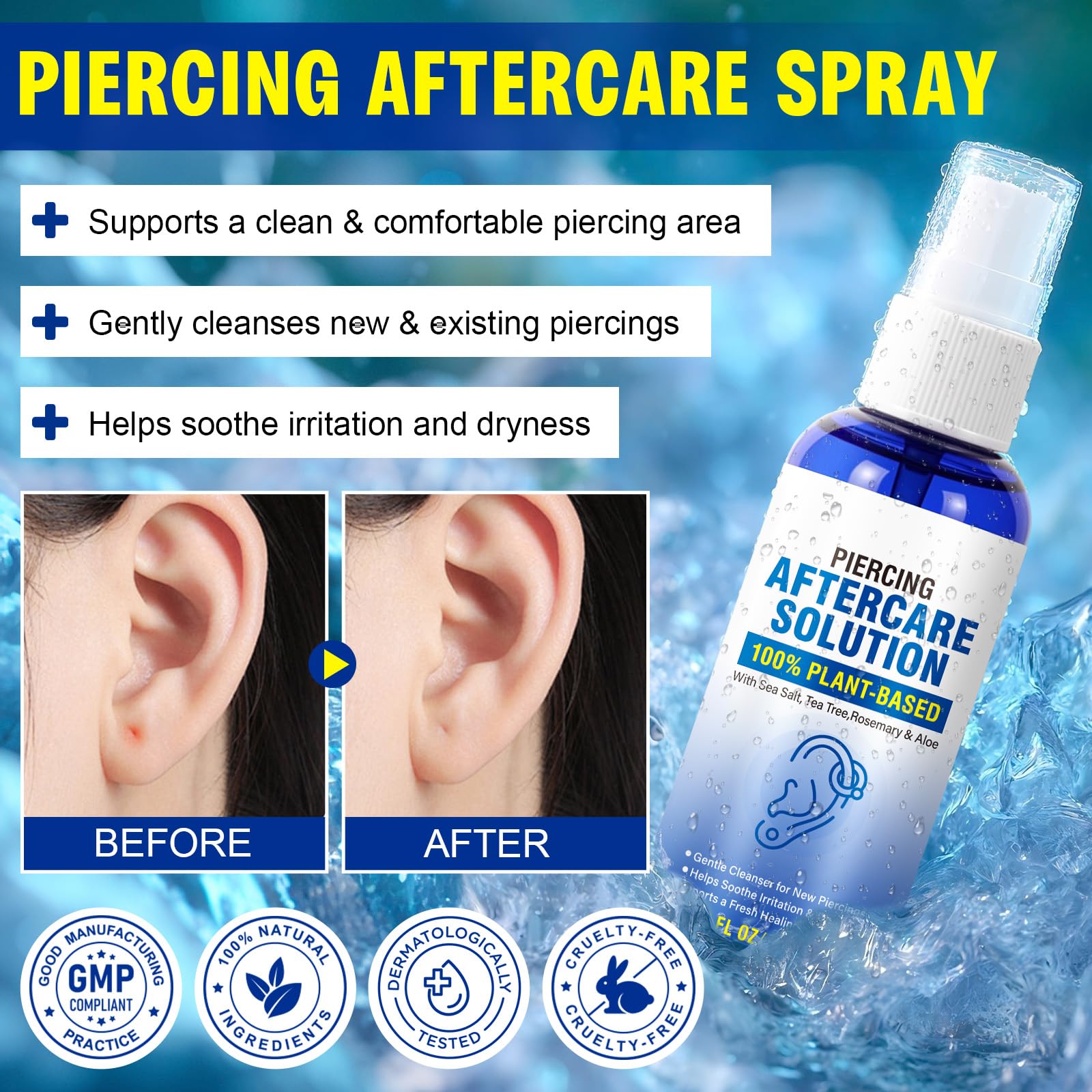 Pulverizador Ocnisdns mantiene perforaciones limpias y frescas.