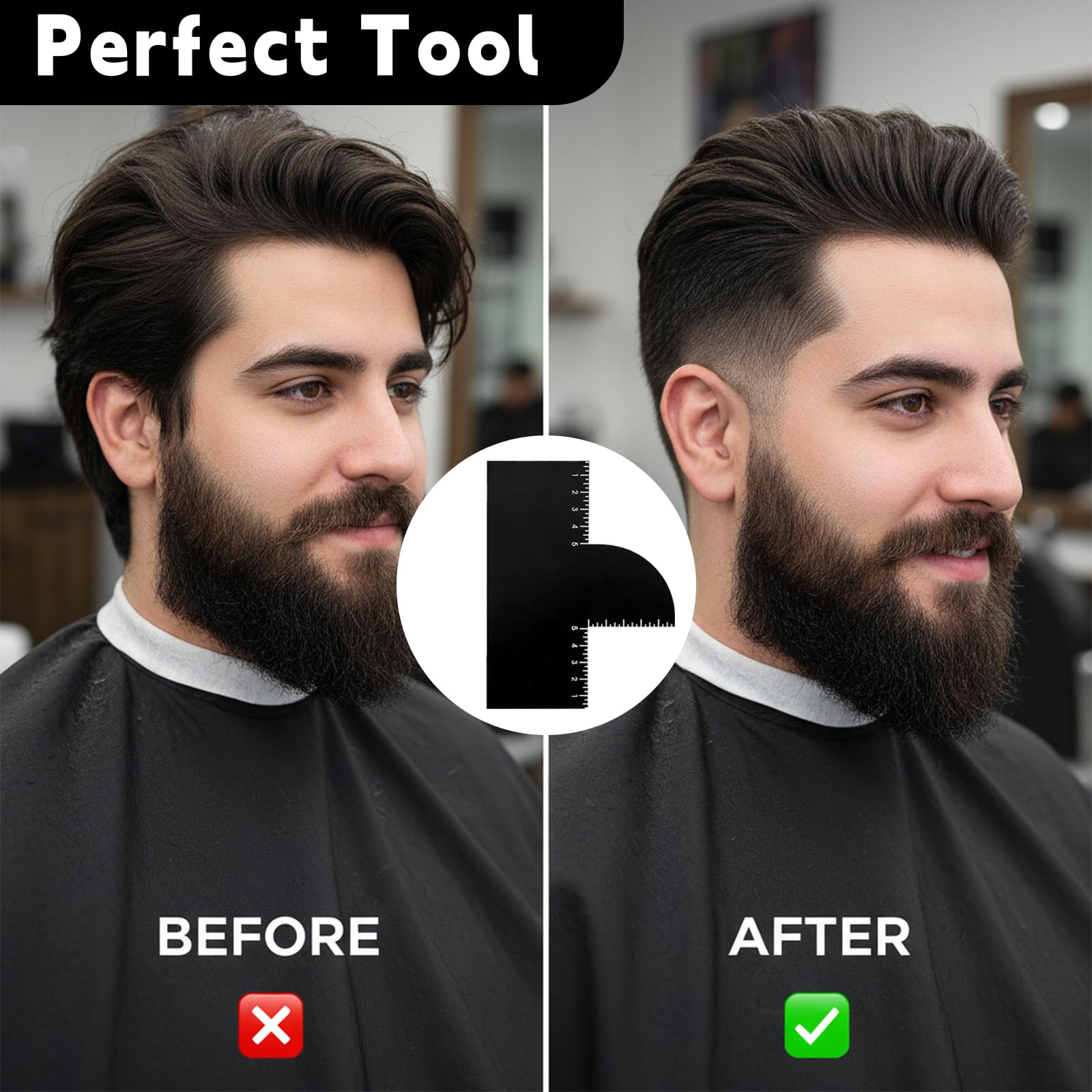 Ocoullow Tarjeta Barbero Durabilidad y limpieza fácil.