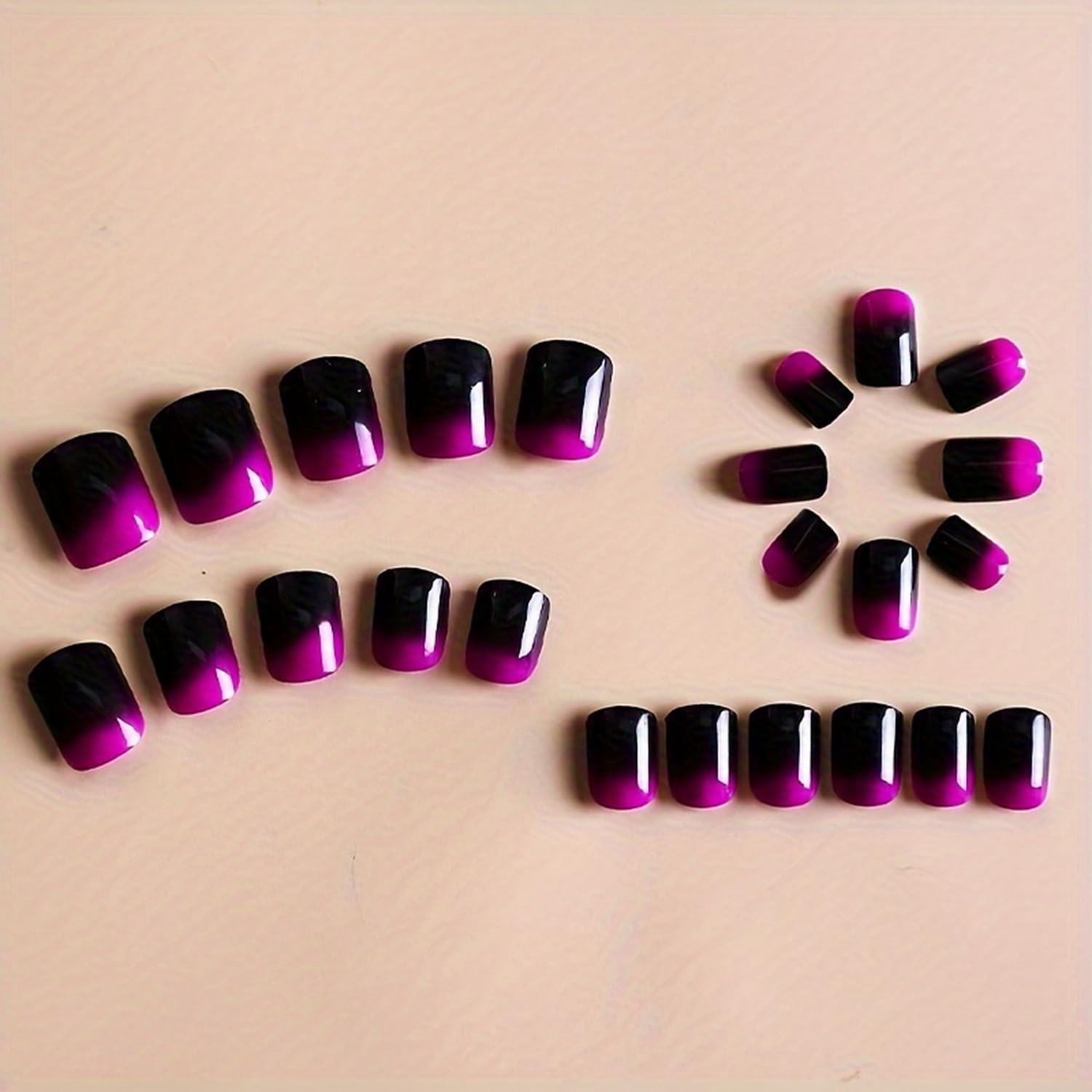 Uñas OCOUYVD: tallas variadas cuadradas para ajuste cómodo