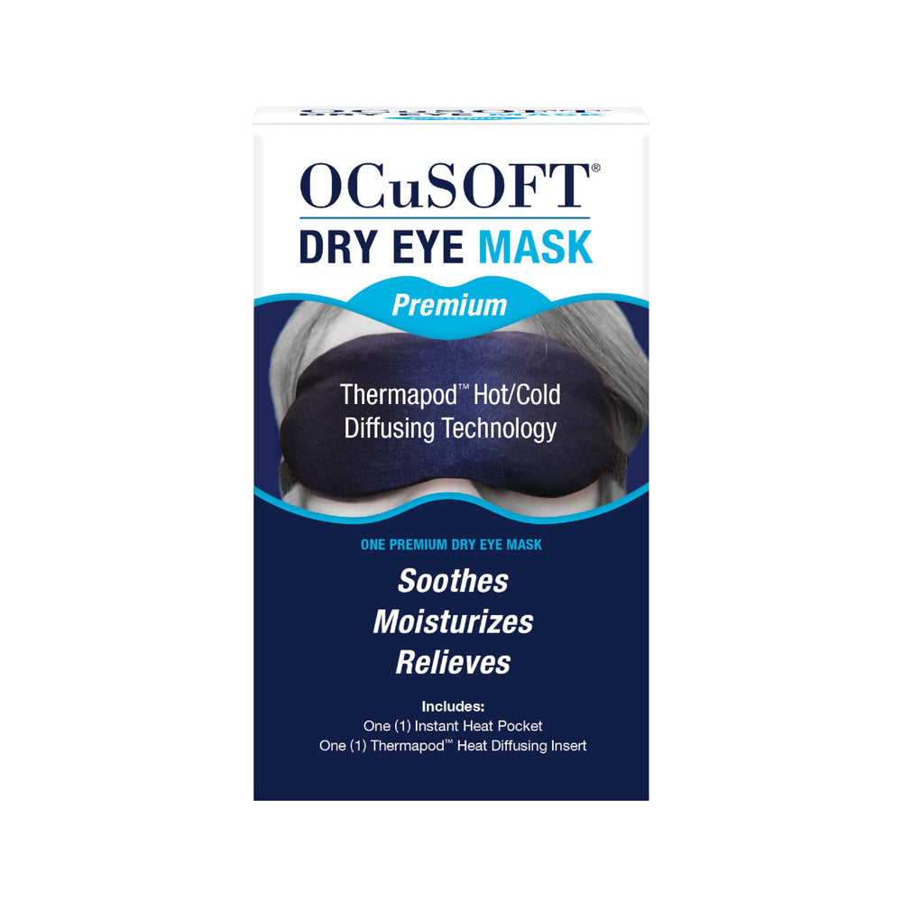 Ocusoft Masque Oculaire Premium emballage clair et pratique.