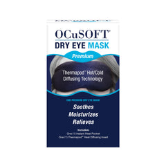 Ocusoft Masque Oculaire Premium emballage clair et pratique.