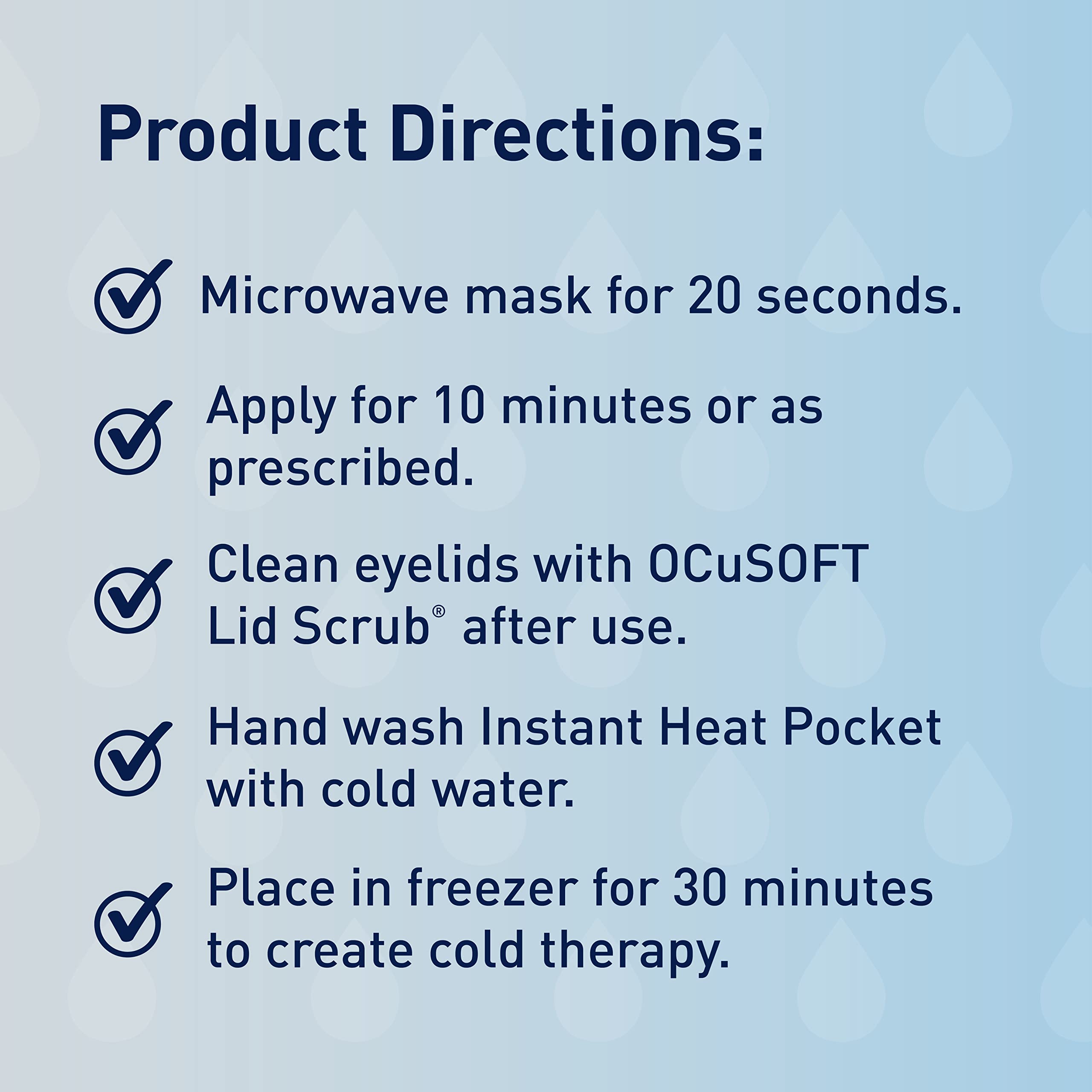 Ocusoft Masque Oculaire Premium étui de voyage compact pour emporter facilement.