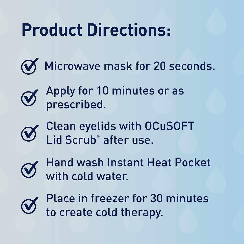 Ocusoft Masque Oculaire Premium étui de voyage compact pour emporter facilement.