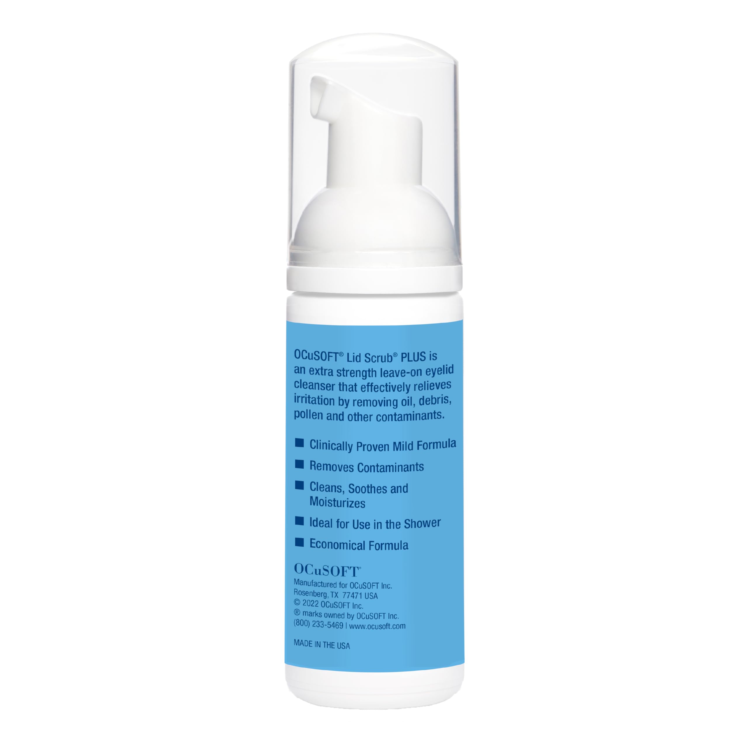 OCuSOFT Lid Scrub PLUS: uso sin enjuague sobre el contorno de ojos