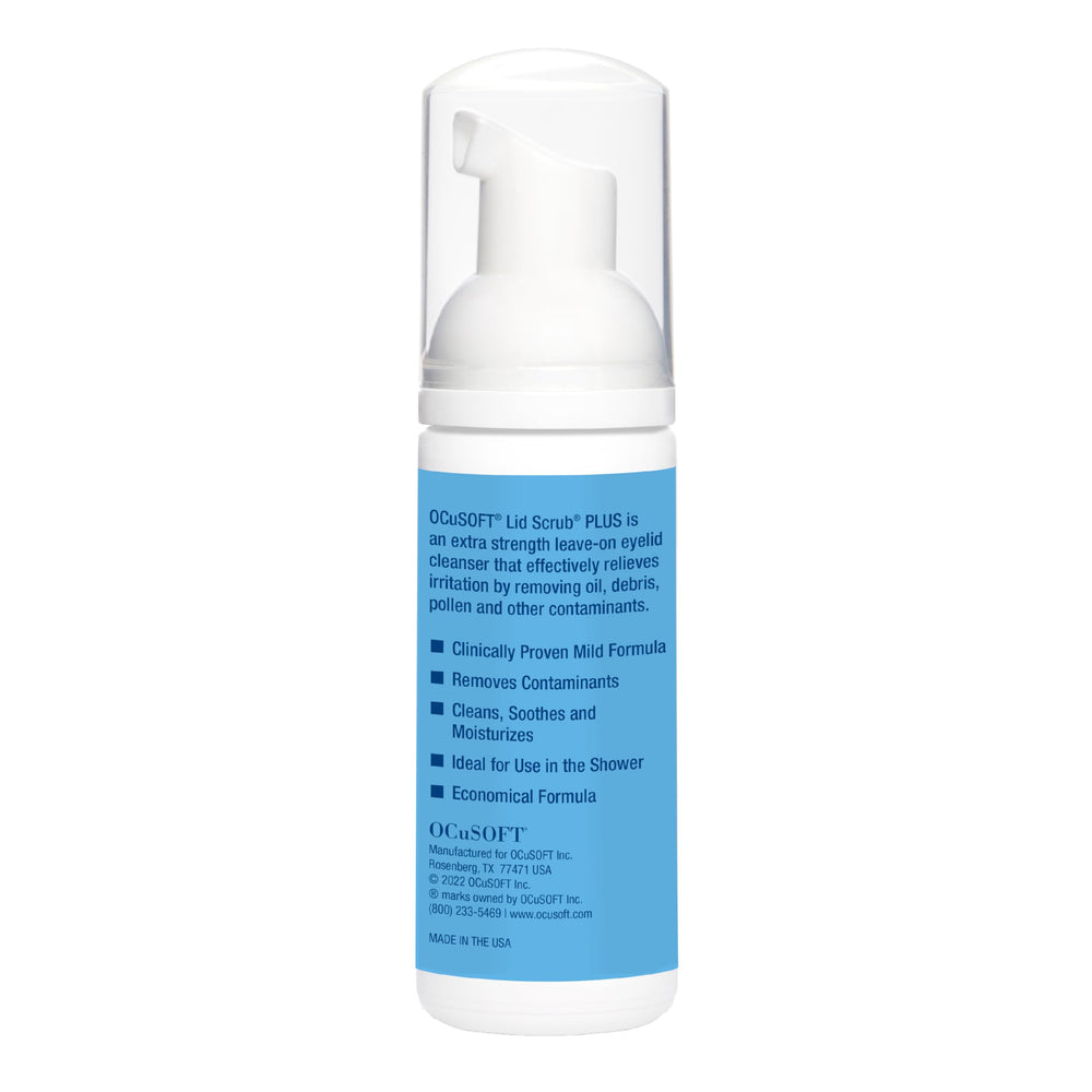 OCuSOFT Lid Scrub PLUS: uso sin enjuague sobre el contorno de ojos