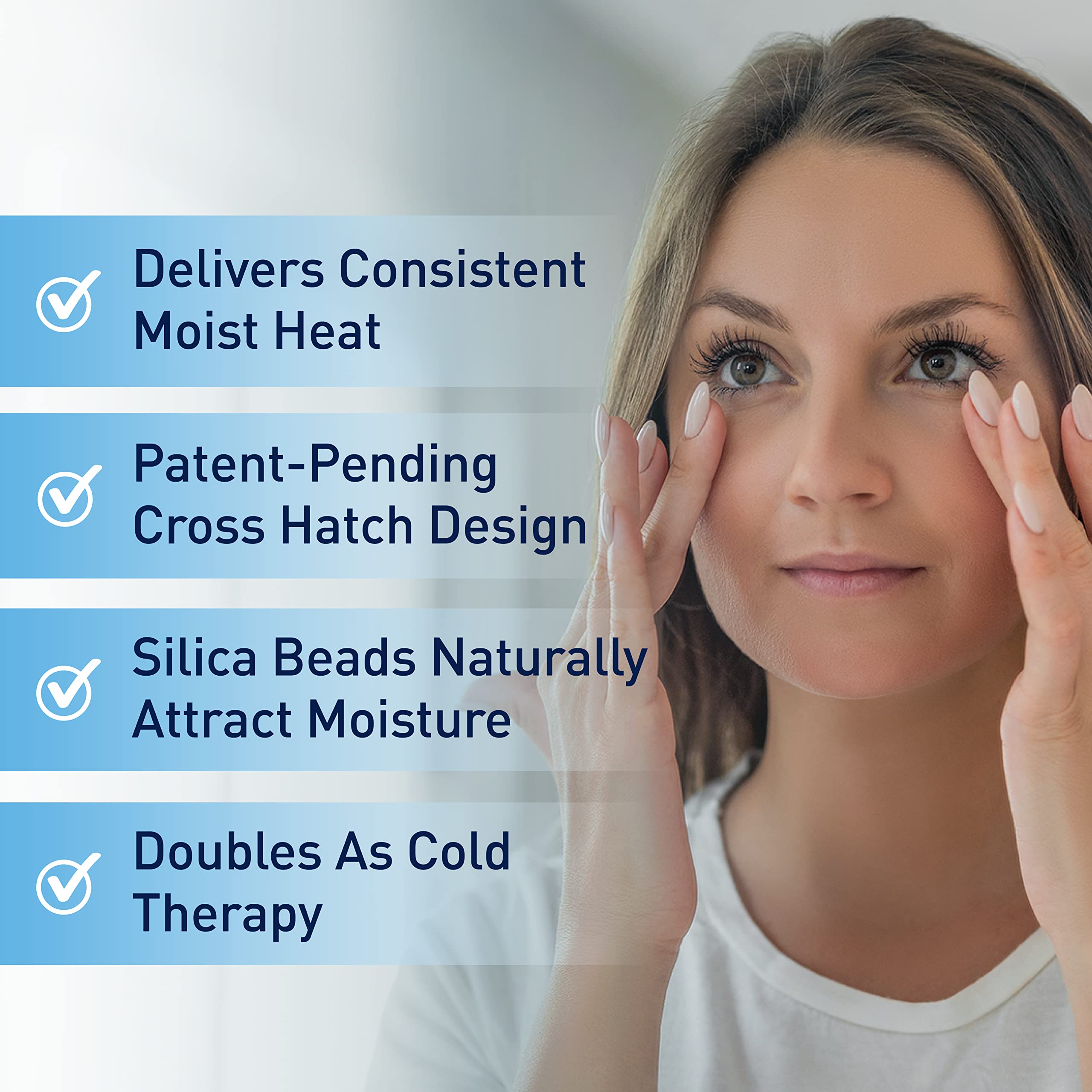 OCuSOFT mascarilla ojo seco uso en casa para relajación ocular.