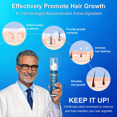 OCVWJKD Biotina integrada en Minoxidil para fortalecer cabello