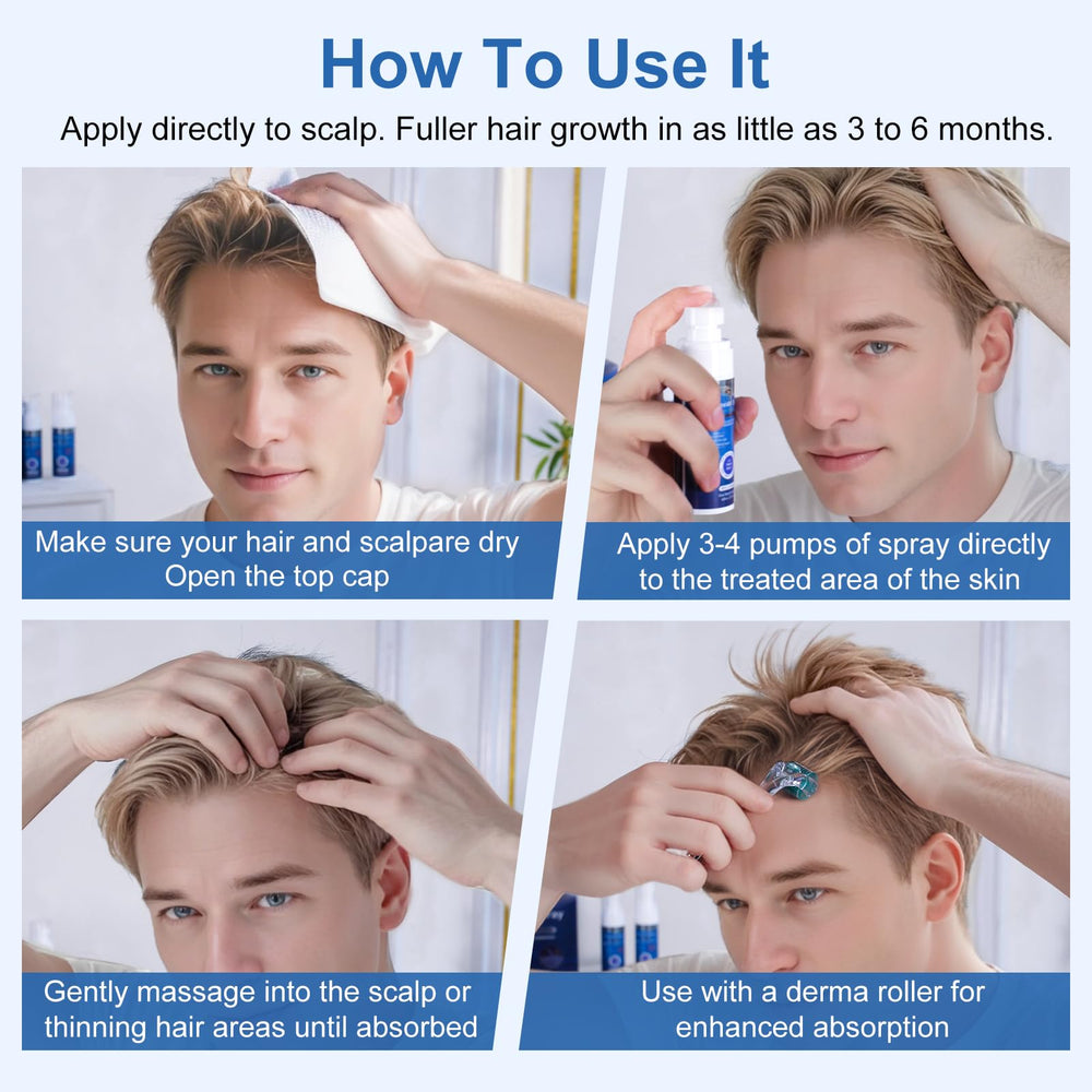 OCVWJKD Minoxidil crecimiento barba: apoyo para vello facial más denso.