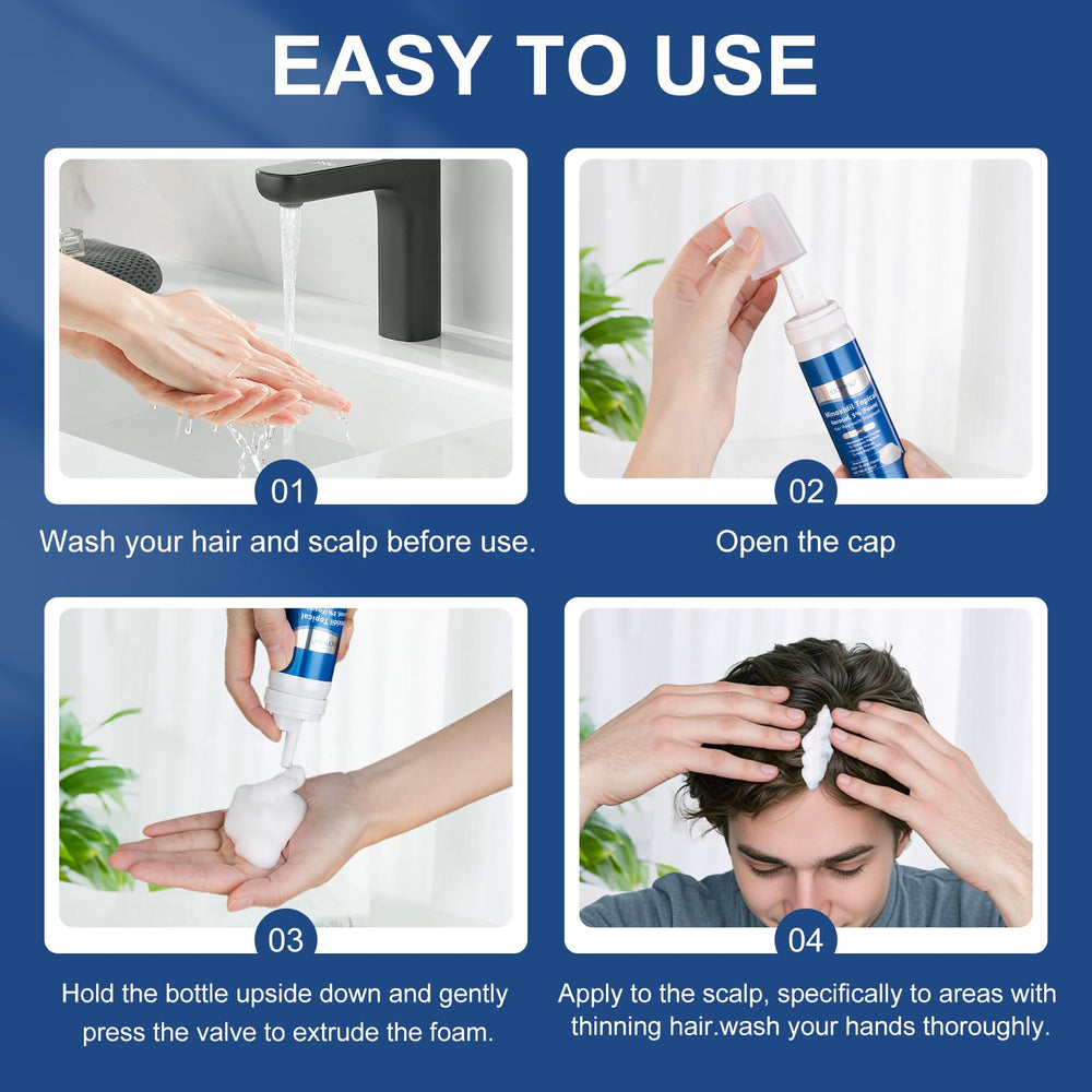 OCVWJKD Minoxidil espuma, práctico formato de seis meses de suministro