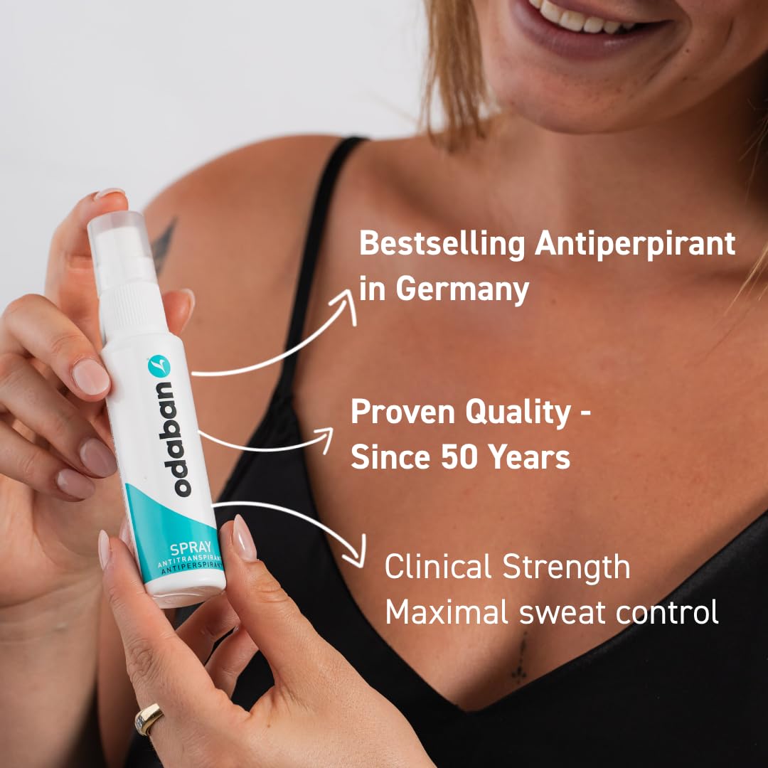 ODABAN ANTIPERPSPIRANT envase compacto ideal para viajar y guardar.