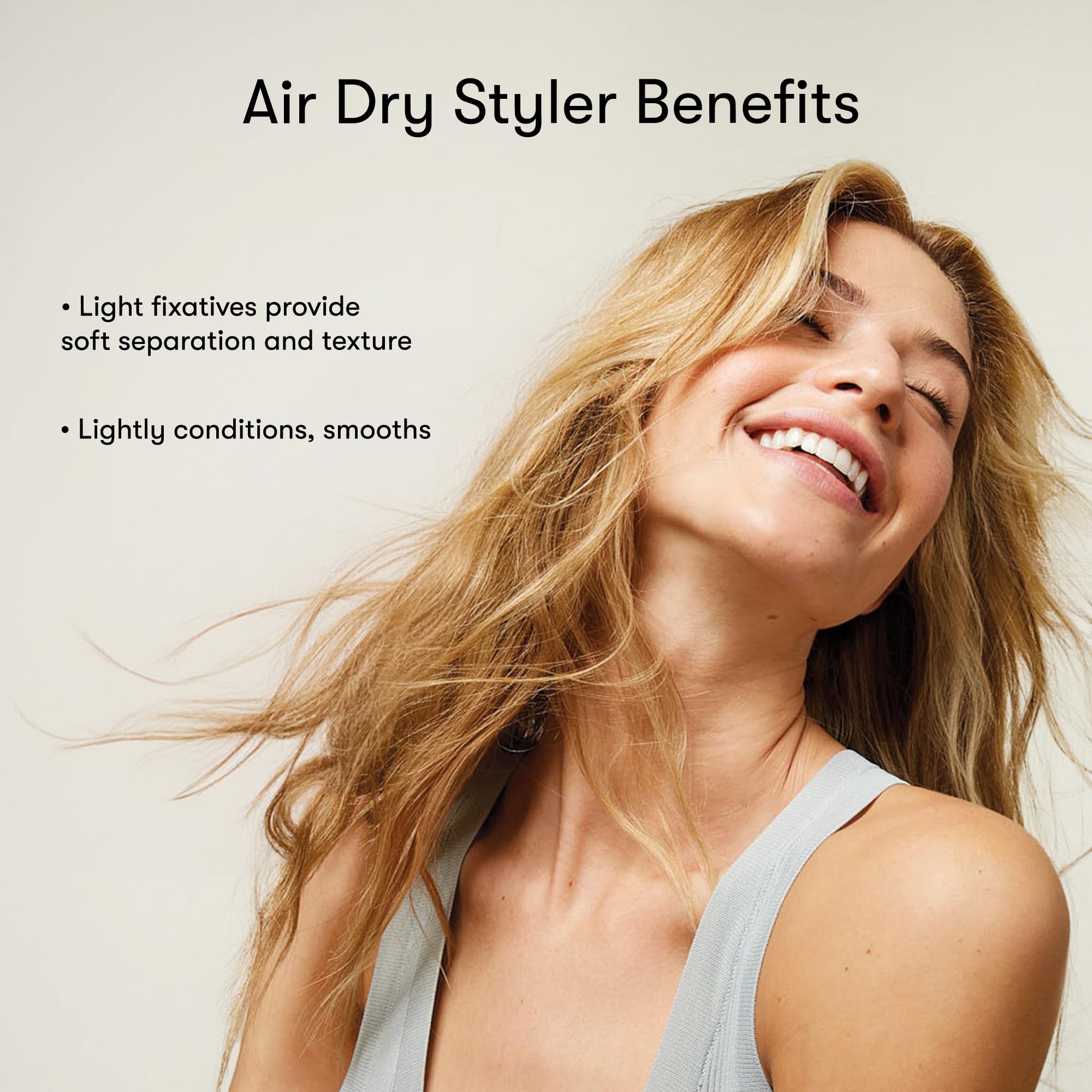 Odele Air Dry Styler creates beachy waves with natural definition and frizz control.