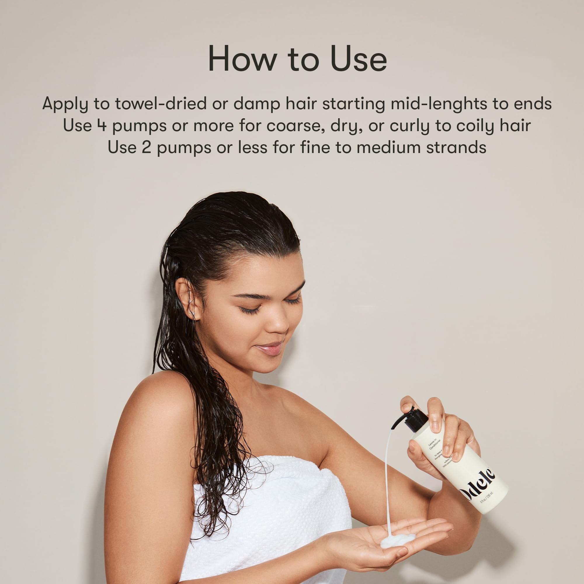 Odele controla el encrespamiento para un look más estable.