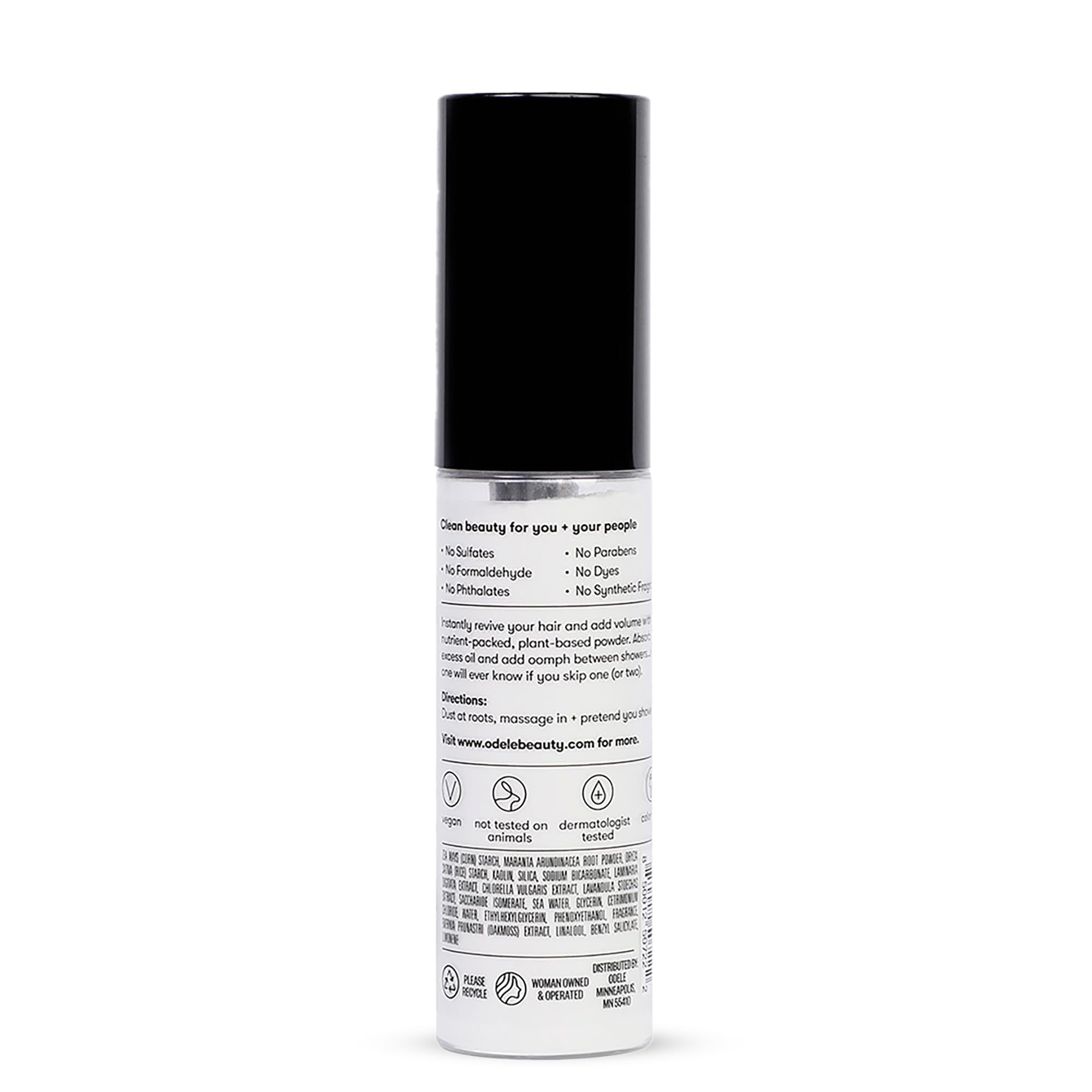 Odele dry shampoo color-safe vegan product suitable for all tones