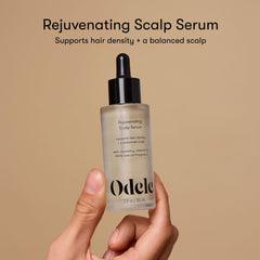 Odele Serum, aplicación con gotas, uso diario suave para cuero cabelludo.