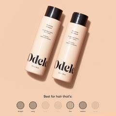 Odele shampoo pour in hand signals easy lather and clean rinse