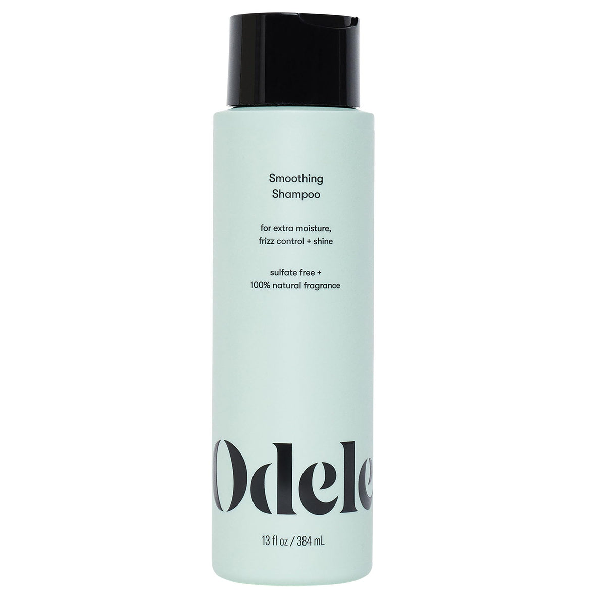 Odele Smoothing Shampoo bottle showcases a sulfate-free formula for extra moisture