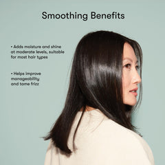 Odele Smoothing Shampoo pump bottle enables easy, mess-free application