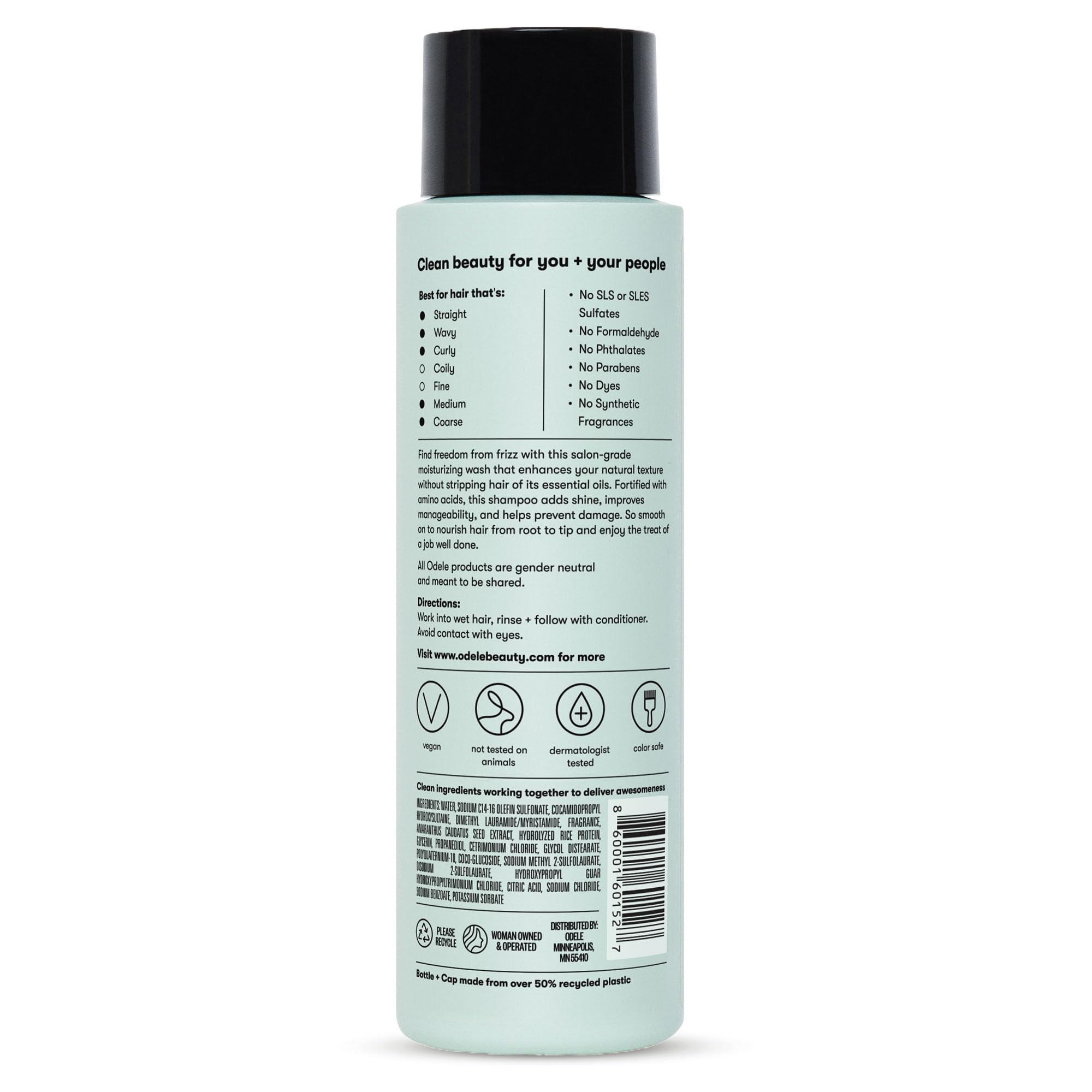Odele Smoothing fragrance with oakmoss, ylang-ylang, cucumber