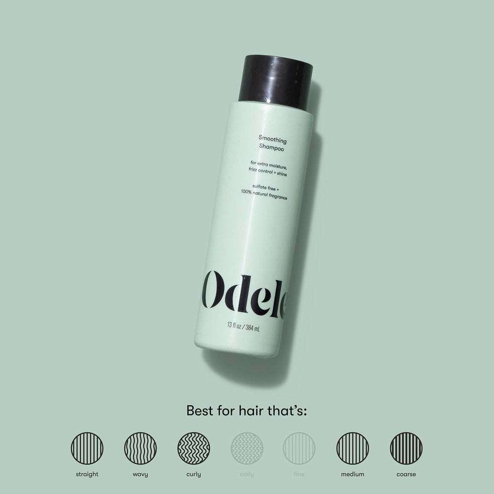 Odele Smoothing Shampoo ingredients include amino acids, rice, and amaranth for manageability