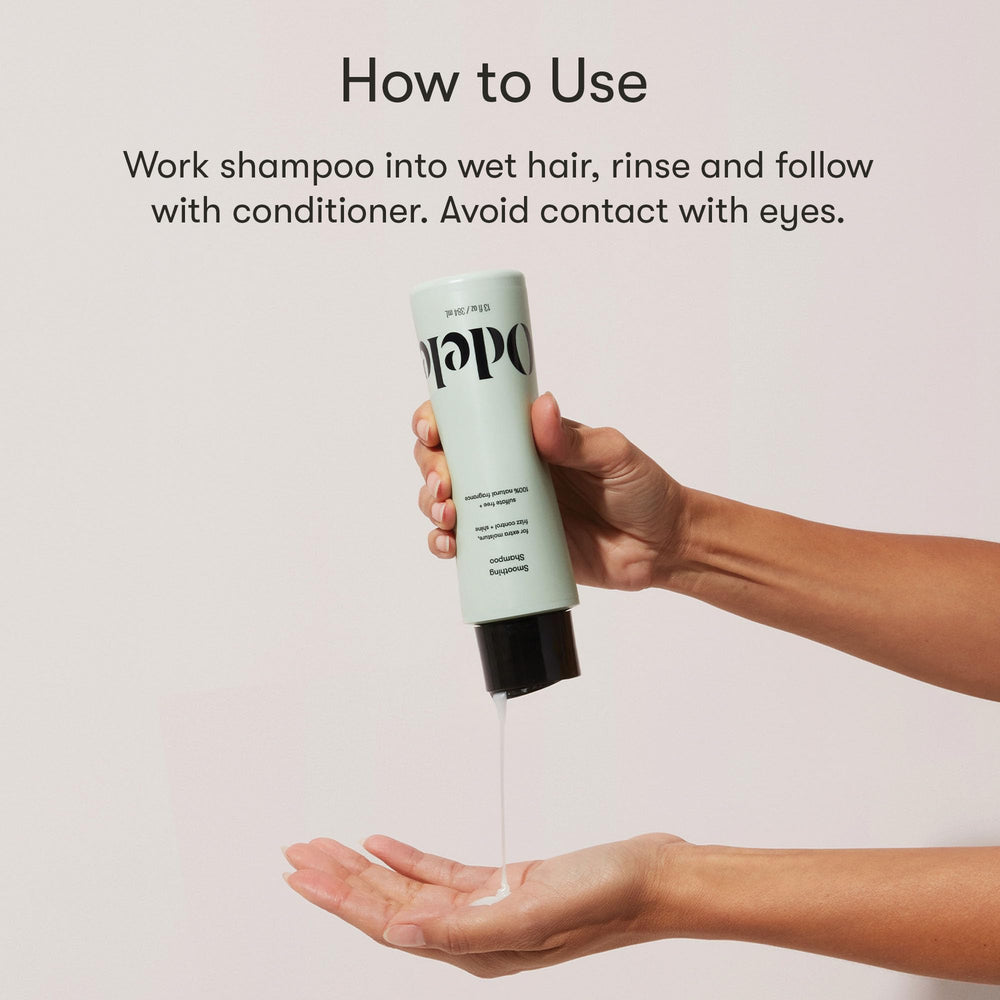 Odele Smoothing Shampoo suits straight to curly hair textures